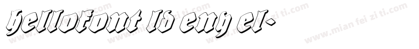 HelloFont lD eny el字体转换